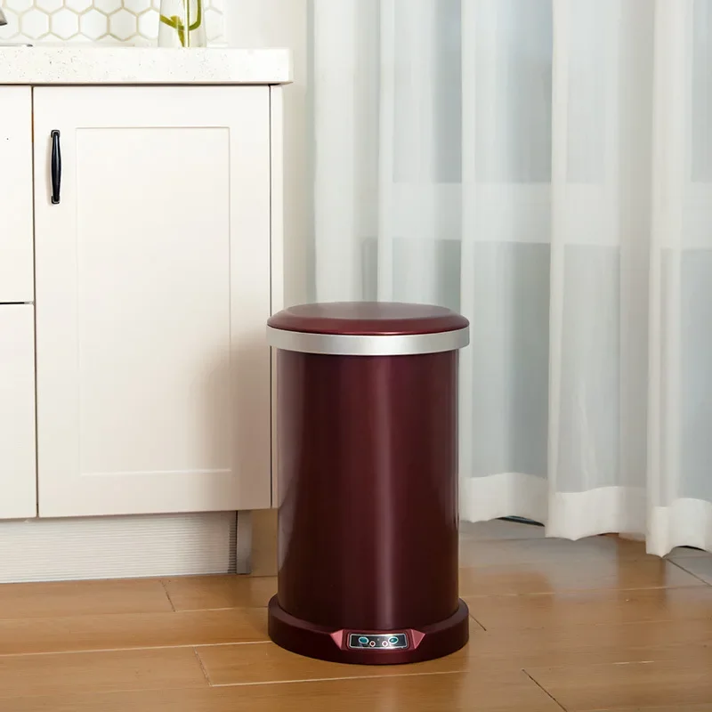 Automatic Induction Intelligent Dustbin Large Family Living Room Bedroom European Toilet Kitchen Dustbin 12L Kitchen Trash Bin