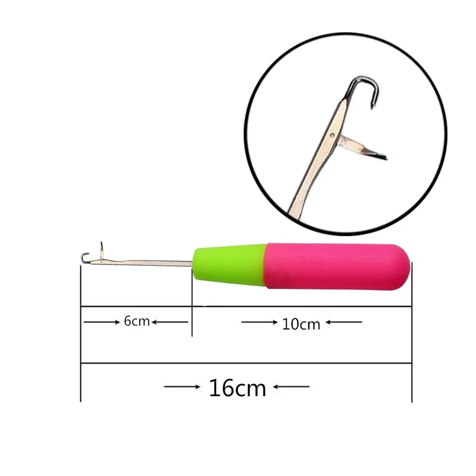 Crochet Hook Needle Plastic Knitt Hair Crochet Needles For Making Braiding Dreadlock Hair Tools