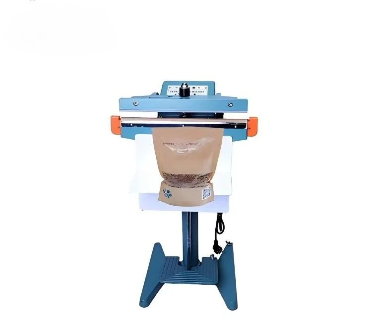 

Лучшая цена, электрический упаковщик педалей, вертикальная модель, пленка, алюминиевая пластиковая запечатывающая машина, термоленточный упаковщик для пластиковых пакетов, ножка