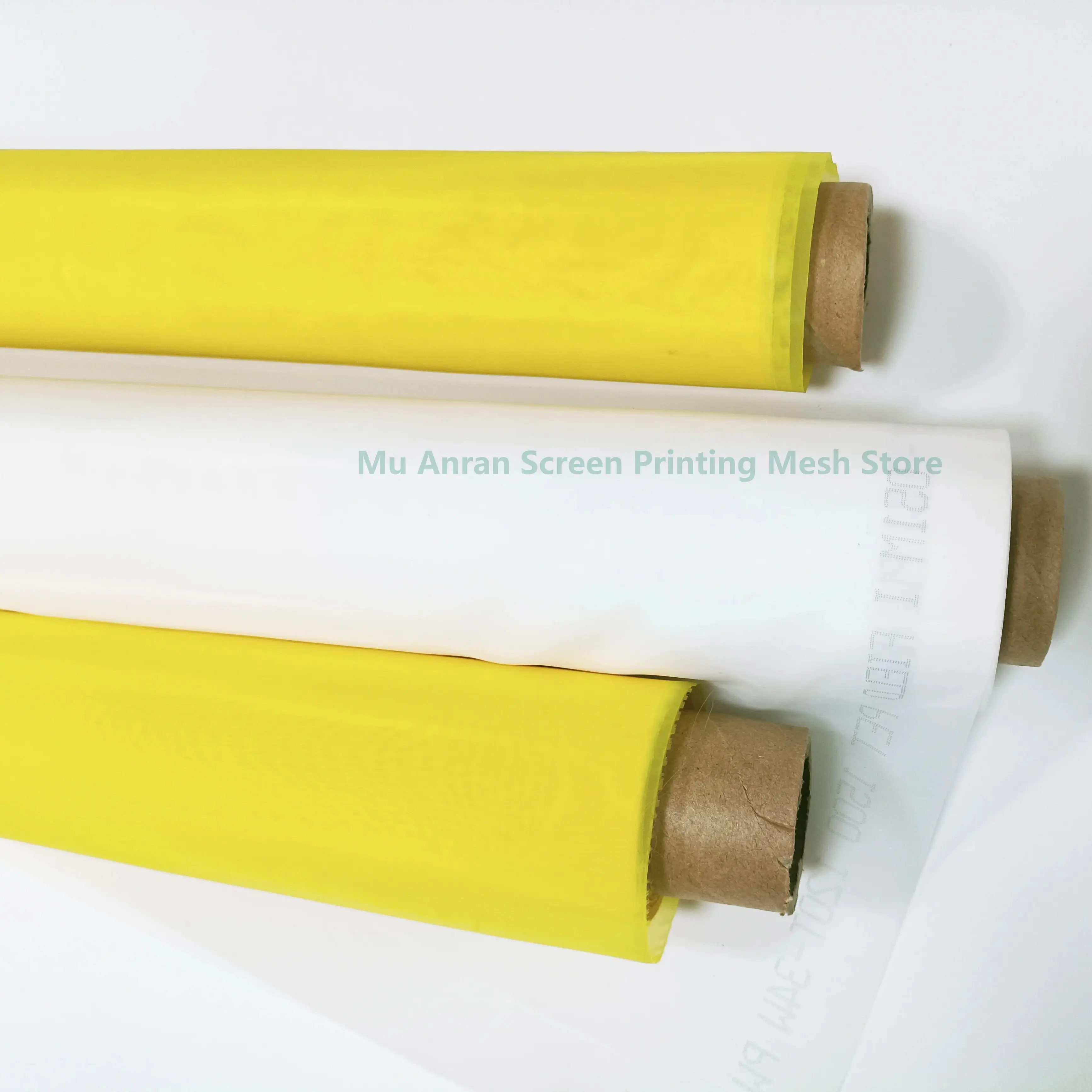 

Free shipping！Screen Printing Mesh Polyester Printing Mesh 140T350mesh-31/34um-127/145/158/165/185/220/260/305cm Yellow or white