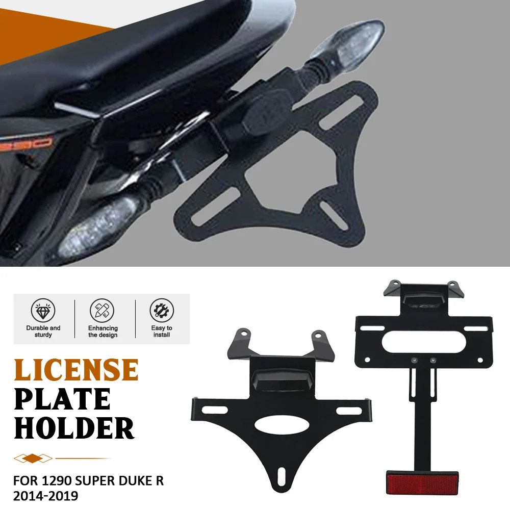 For KTM 1290 Super Duke / R 2014-2015-2016-2017-2018-2019 License Plate Holder Motorcycle Rear Tail Tidy Fender Eliminator Plate