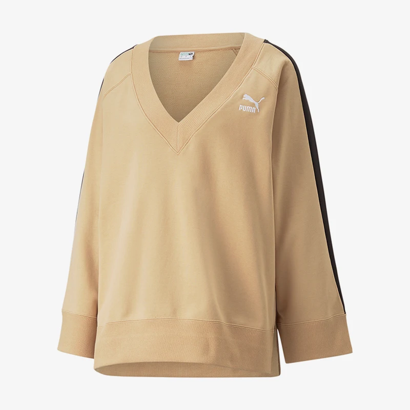 Puma Натуральная весенняя женская простая дышащая пуловерная толстовка с капюшоном 620629-89