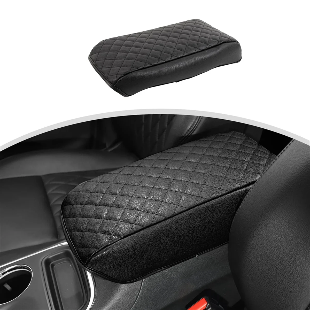 Center Console Armrest Box Cover Armrest Protector Pad Interior Accessories for Dodge Durango 2011-2023