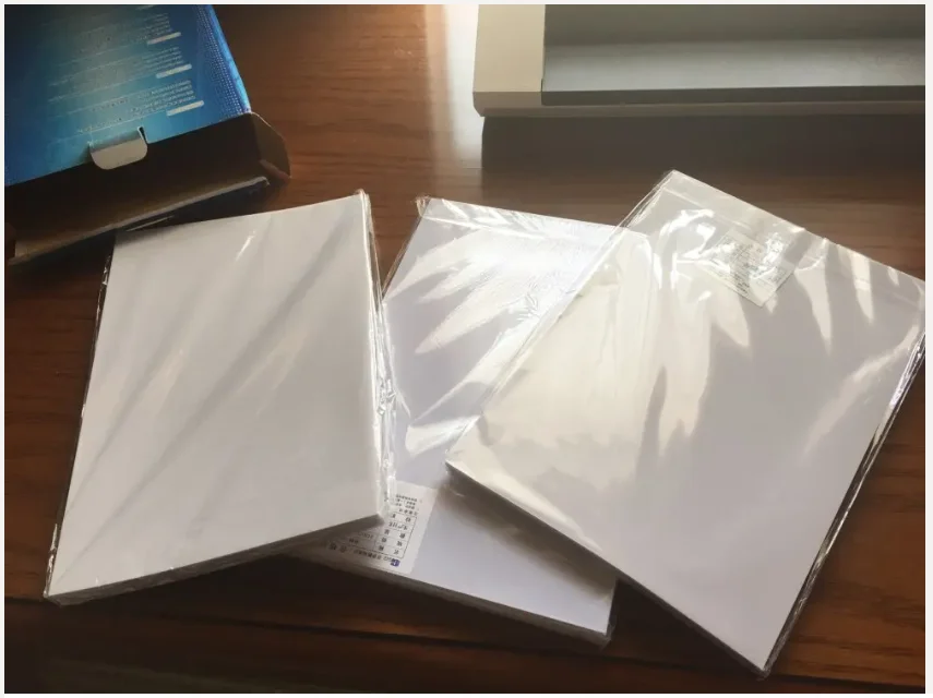 0.96mm Thick Blank Inkjet Print PVC Sheet(white) For ID Card Making Membership Card 50 Sets A4 Size