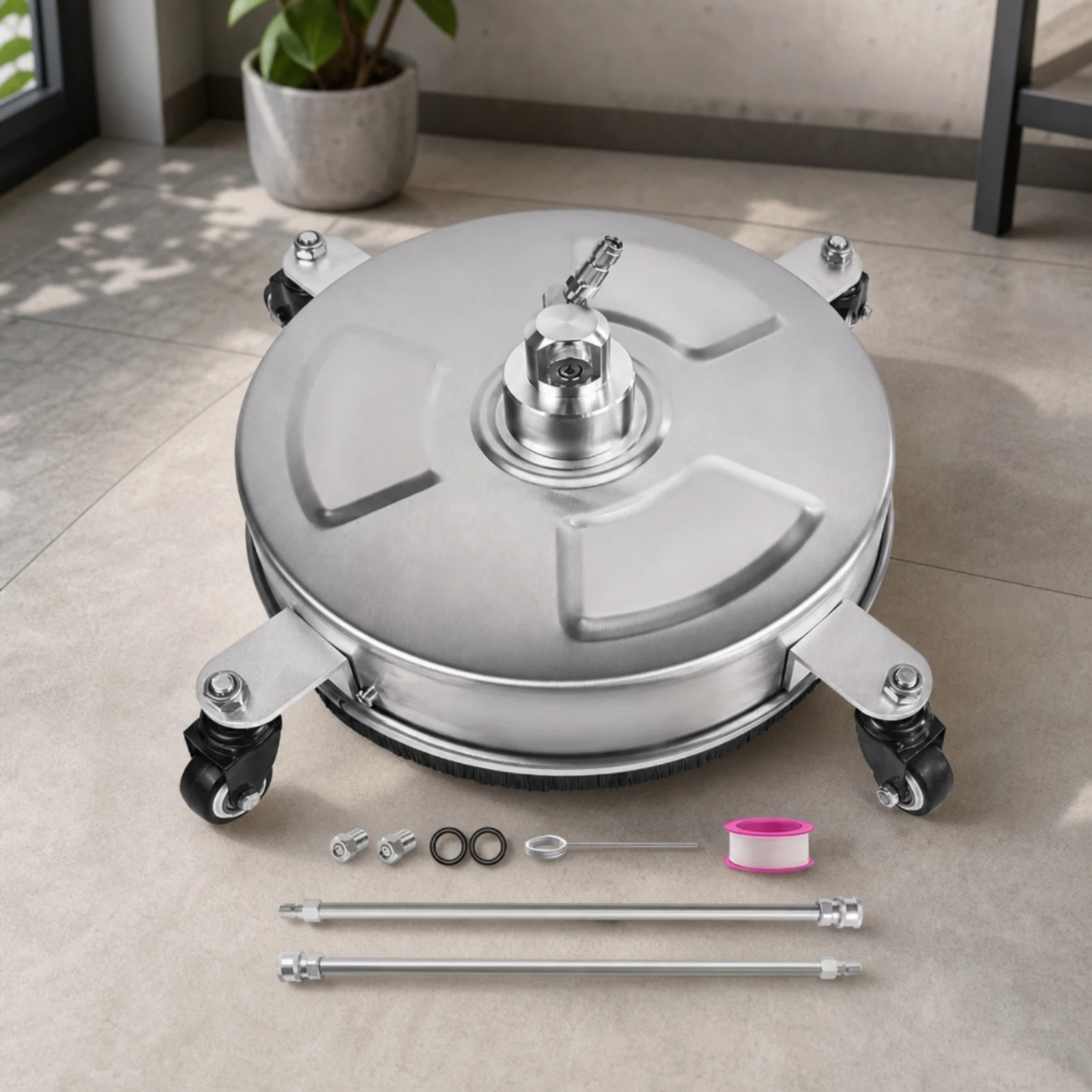 Pressure Washer Surface Cleaner Quick-Connect Pressure Washer Surface Cleaner Attachment Rotating for Homeowners, Driveways