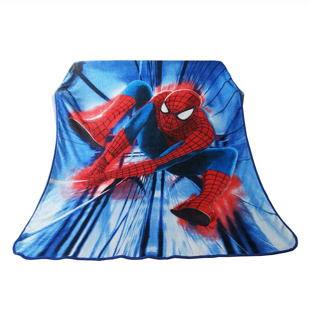 

Anime Spiderman Avengers Captain America Boys Blanket Throw 157x229cm Flannel Bed Cover Baby Kids Bedroom Decor Nap Blankets