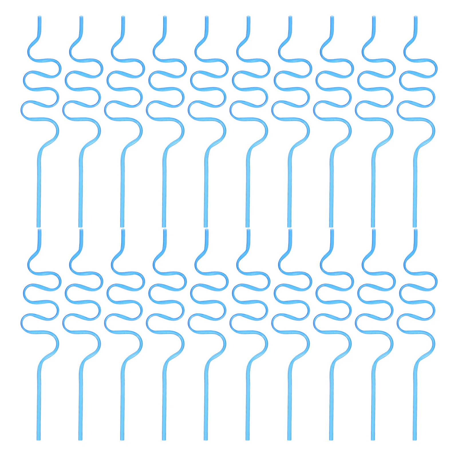 

20Pcs Creative Bent Plastic Straws Reusable Drinking Tools for Party Cocktail Smoothie Juice Fun Curved Twist Straw