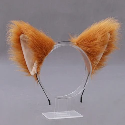 Simpatico gatto volpe orecchio fasce festa cosplay cerchi per capelli Lolita donne ragazze orecchio animale fascia per capelli accessori per capelli natalizi