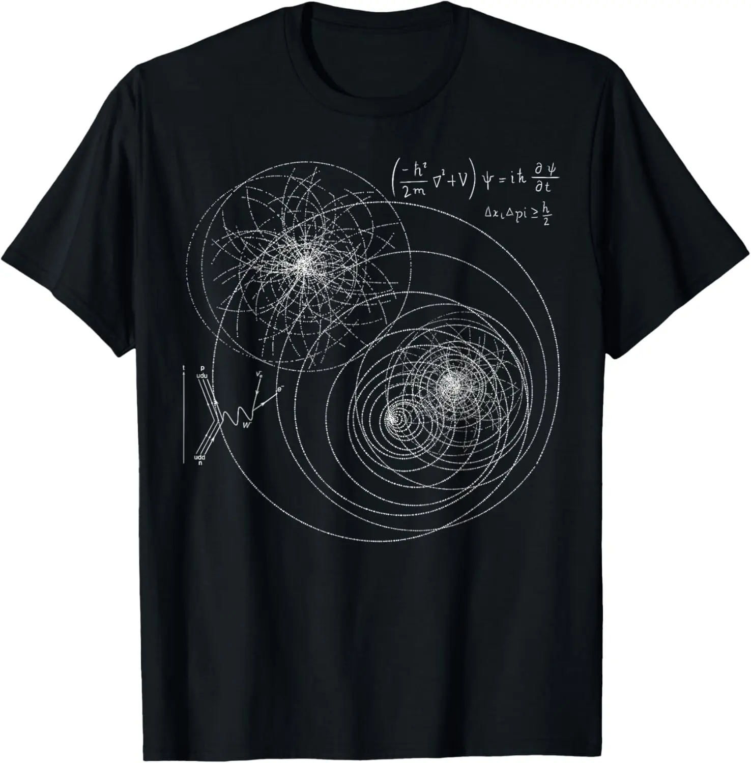 

Quantum Physics Equation Feynman Diagram Graphic Tee Soft Cotton Short Sleeve T-Shirt Science Teacher Gift