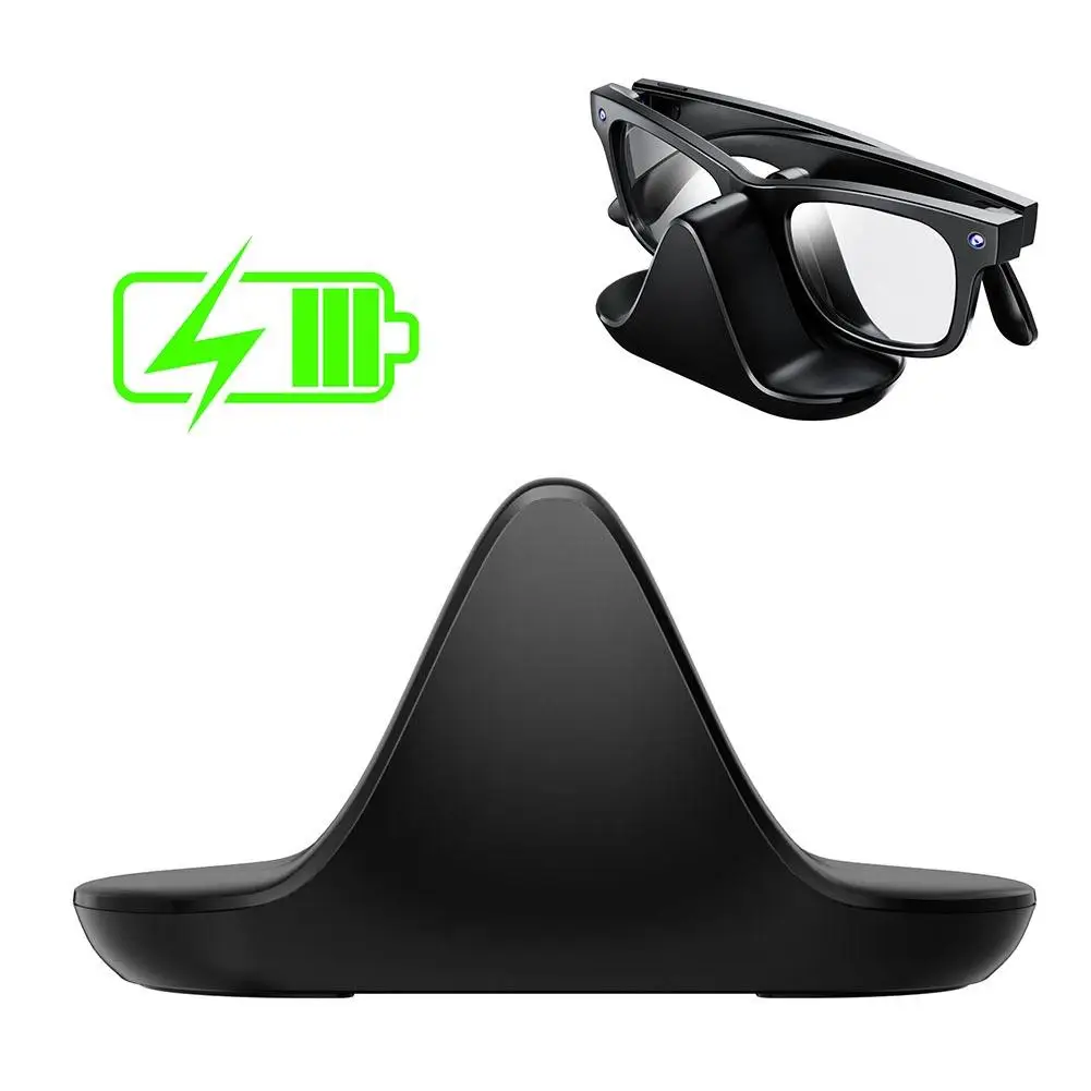 2025 1Set لـ META Ray-ban AI قاعدة شحن النظارات الذكية المحمولة لقاعدة شحن نظارات Ray B II AI