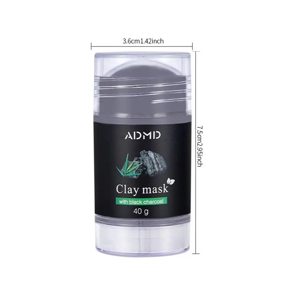 2 Stuks Diepe Adsorptie Bamboe Houtskool Modder Masker Stok Porie Raffinage Mee-eter Verwijderen Mee-eter Modder Masker Olie Absorberend