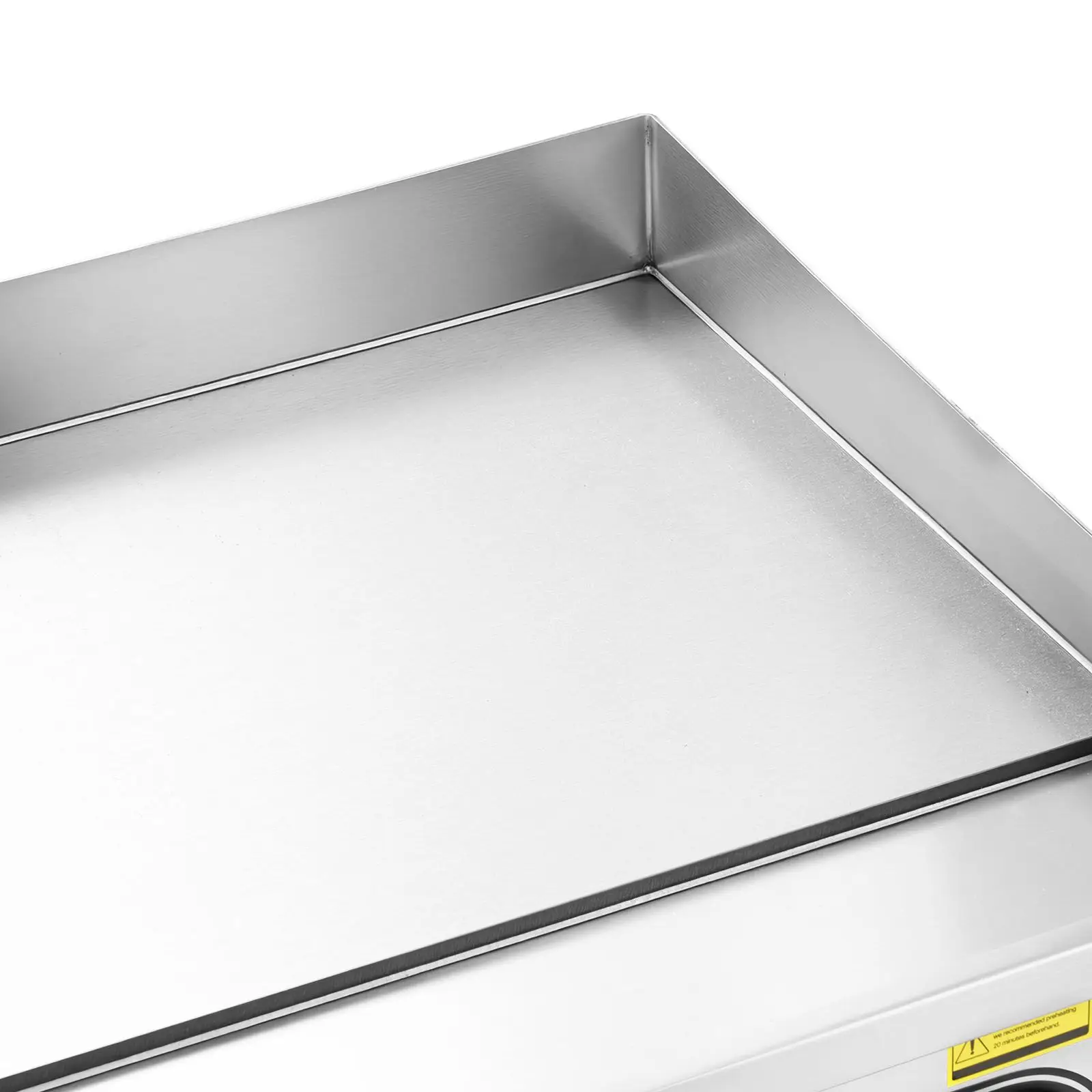 Commercial Electric Griddle, 21.06 x 11.81 inch, 3200W, 122-570 Fahrenheit Adjustable Temp Control, Stainless Steel Body, Full