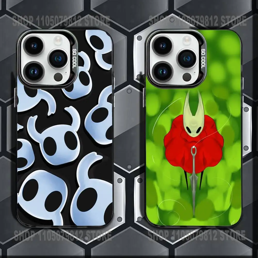 

Game The H-Hollow K-Knight Phone Case For iPhone XR,17,16,15,14,13,12,11,Mini,Pro,E,MAX Black Candy Matte Shockproof Cover