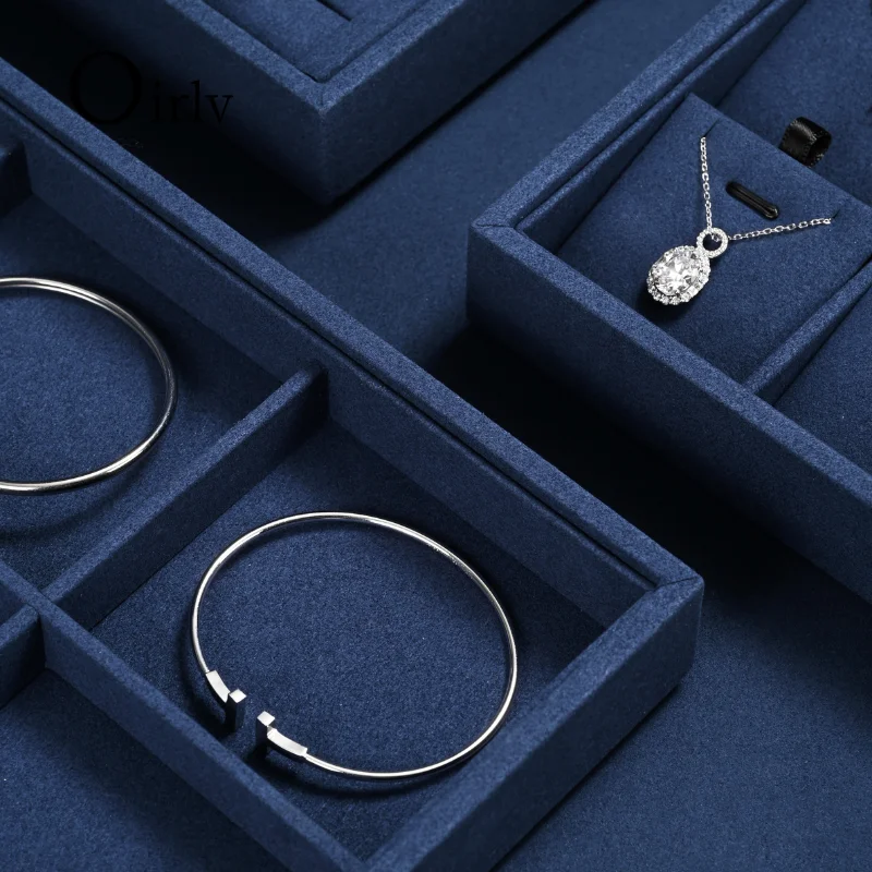 Oirlv Luxurious Velvet Jewelry Box: 12 Compartment Organizer for Bracelet, Brooches, & More, Elegant Storage & Display Solution