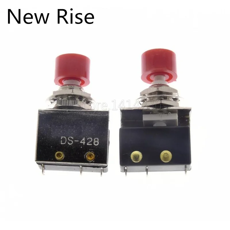 Hight Quality DS-428 Red 8MM Push button switch ON-(ON) DS428 Self-reset