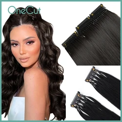 2nd Generation 6D Straight Virgin Human Hair Extensions 100% Real Human Hairpieces Natural Invisible Hair 6D 5g/pc 20pcs 100G