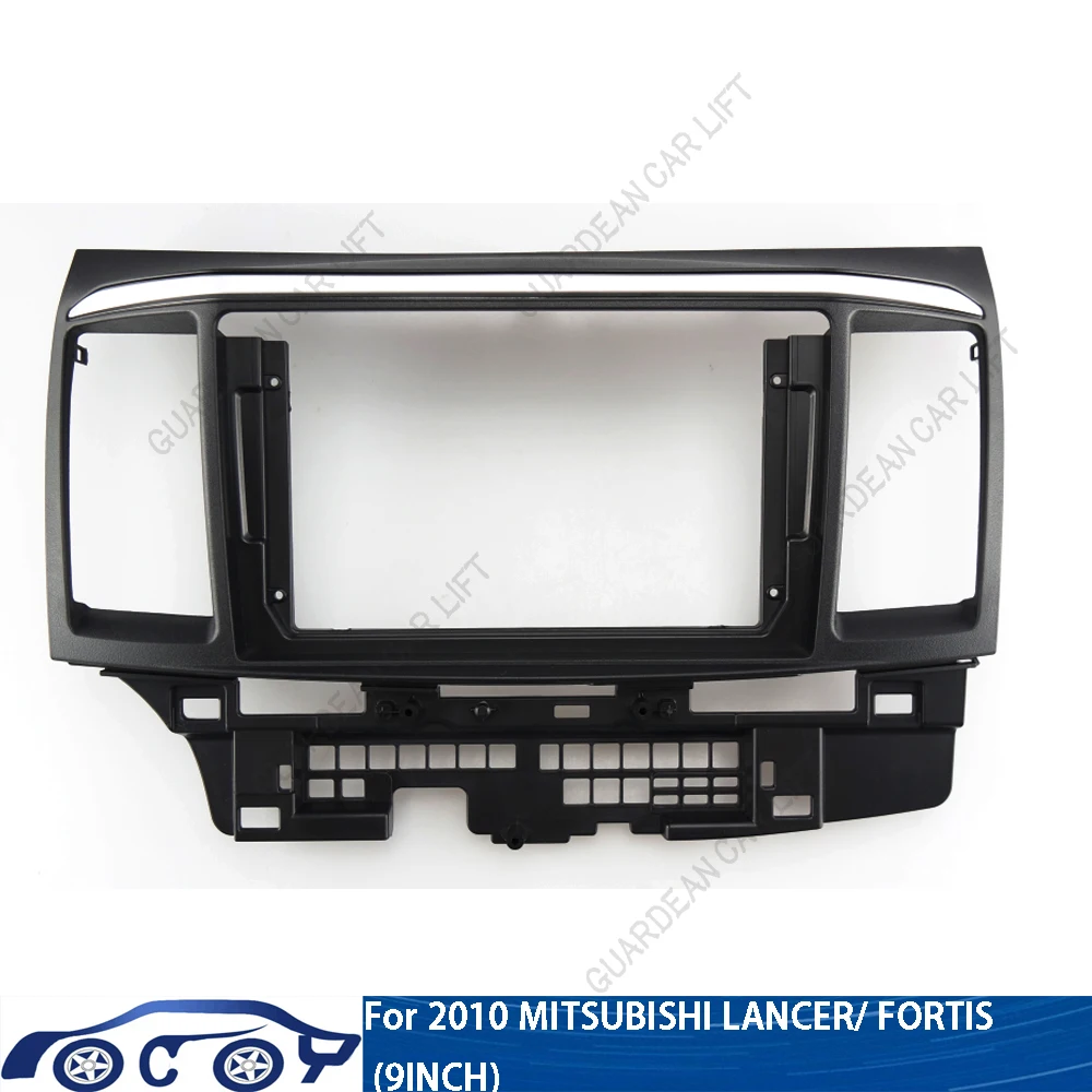 9Inch For Mitsubishi Lancer Fortis 20010+ Car Radio Fascias GPS MP5 Android Stereo Player 2 Din Head Unit Panel Dash Frame Trim