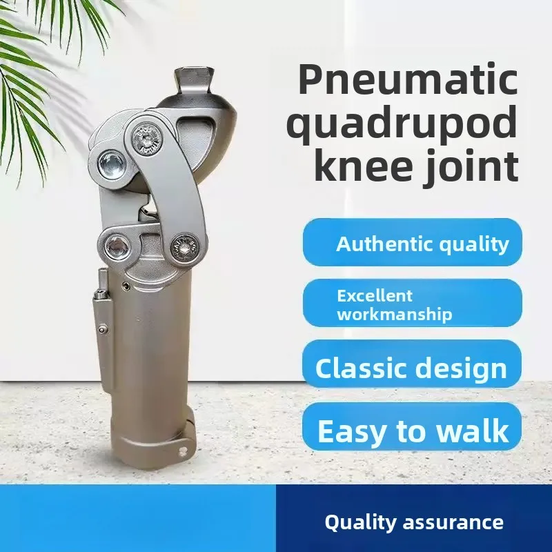 Thigh & Calf Prosthetic Knee – 4-Bar Linkage, Pneumatic Swing, Universal Fit for Above-Knee