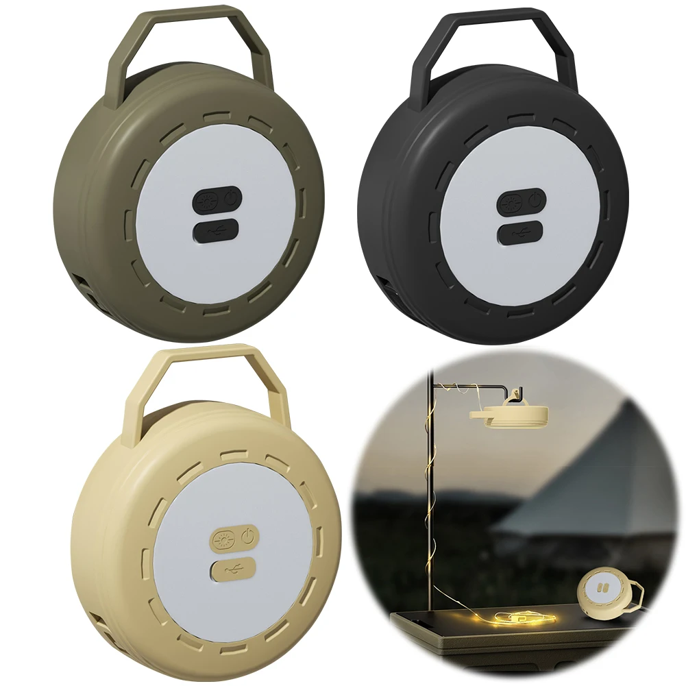 

2 в 1 светодиодный гирляндный светильник для кемпинга с крючком, портативная гирлянда, USB перезаряжаемая садовая декоративная лампа 200 лм для наружного сада