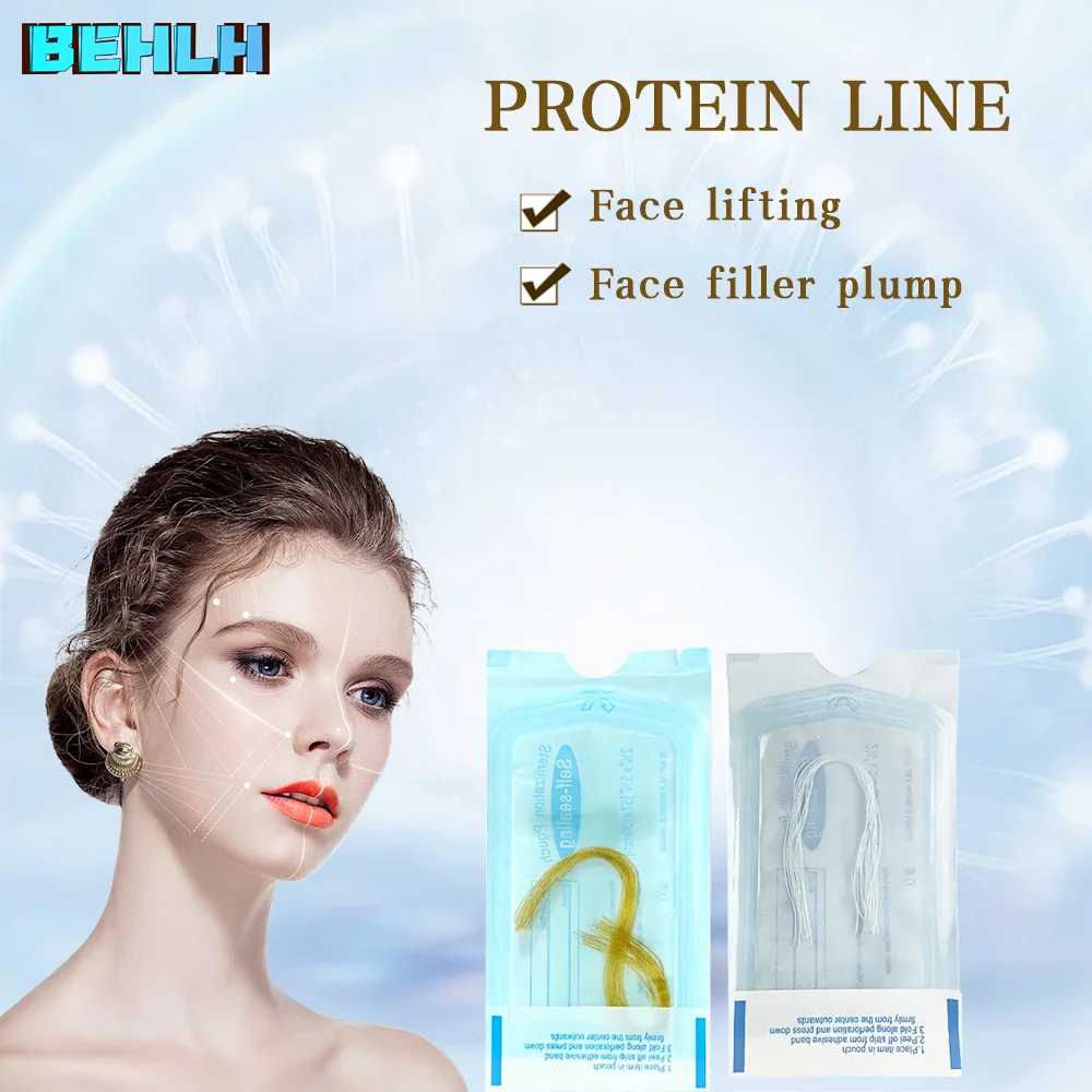 

Absorbable No Needle Gold Protein Line Anti-wrinkle Face Filler Lift Firming Collagen Thread Anti-Aging Skin Care