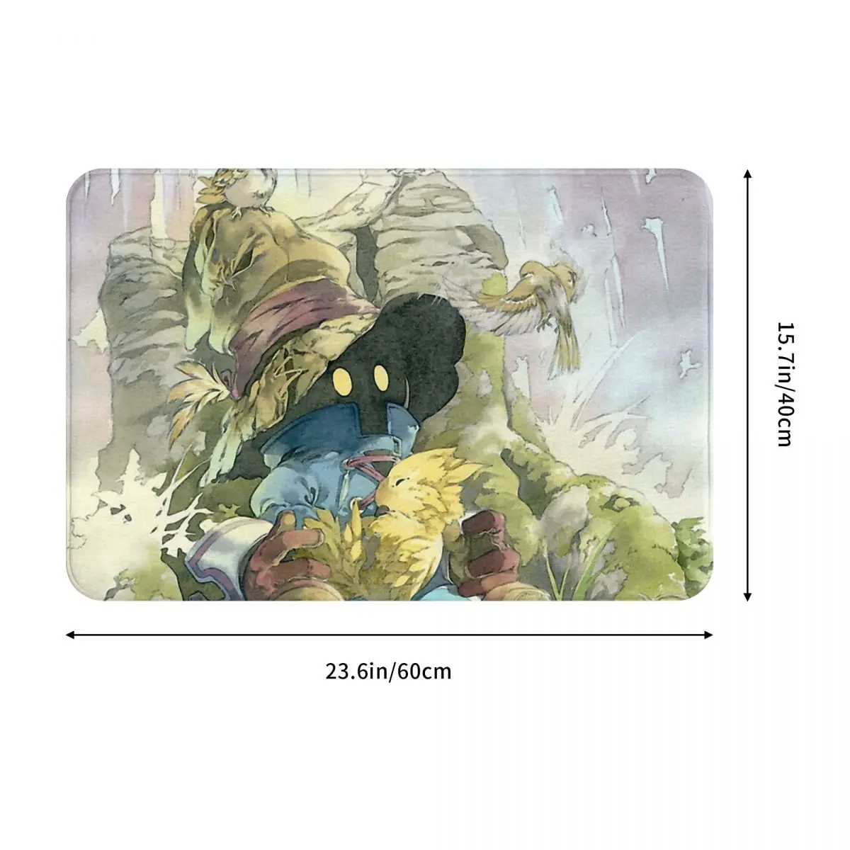 Non-slip Doormat Final Fantasy Vivi Rain Bath Bedroom Mat Prayer Carpet Home Pattern Decor