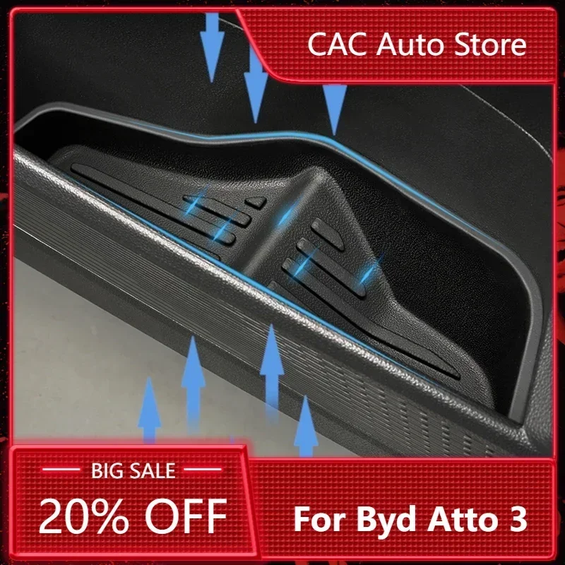 

For Byd Atto 3 2023 2024 Interior Door Storage Box Door Slot Mat Car Modification Accessories