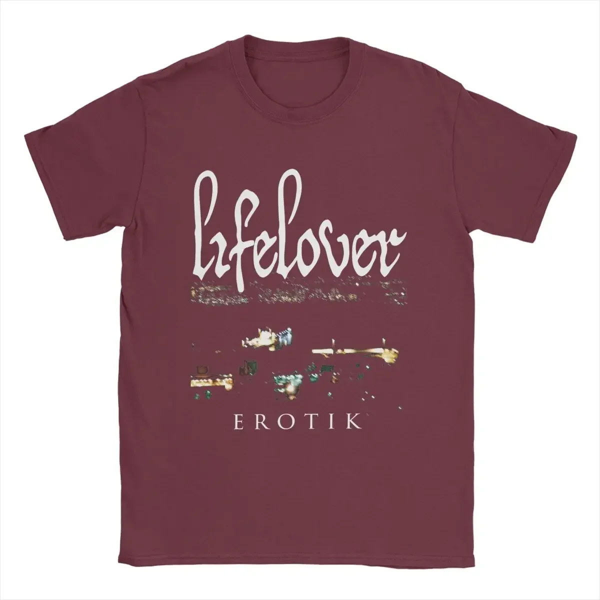 2025 نموذج جديد Lifelover Erotik تي شيرت الرجال 100% القطن خمر تي شيرت الجولة الرقبة تيز ملابس قصيرة الأكمام 4XL 5XL