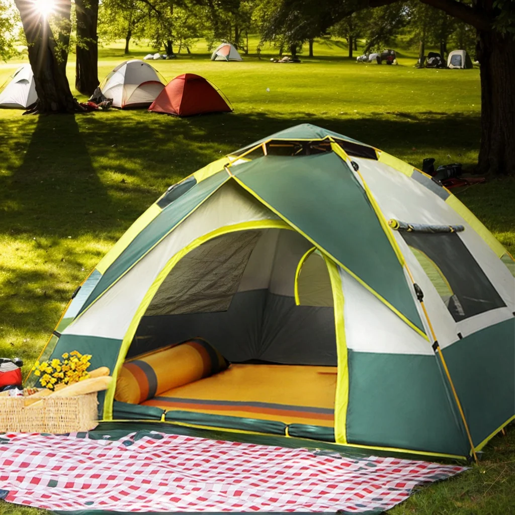 

3-4 Person Camping Tent, Outdoor Pop Up Tent, Automatic Tents for Camping Waterproof Family Camping Tent, Easy Set Up Tent