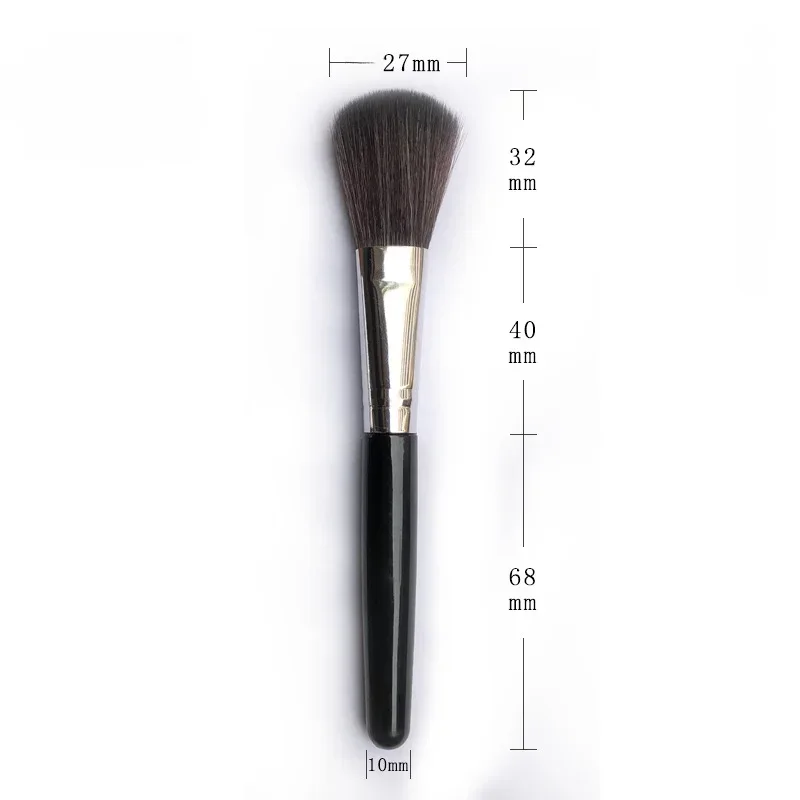 Pennello per fard per capelli per principianti Pennello per cipria in polvere Pennello per cipria Pennelli per cipria Trucco singolo Strumenti di bellezza per bellezza Pennelli per trucco morbido Marrone