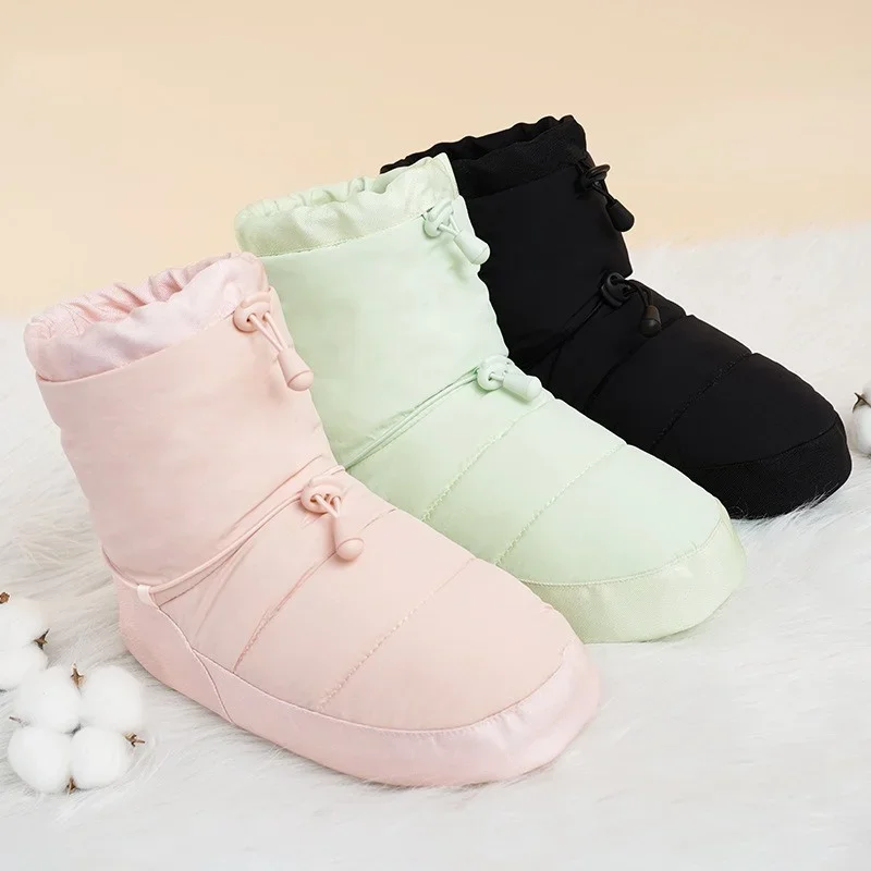 

New Ballet Dance Thermal Shoes Female Adult Autumn and Winter Warm-up Dancing Shoes Dancer Practice Soft Anti-slip Warm Boots