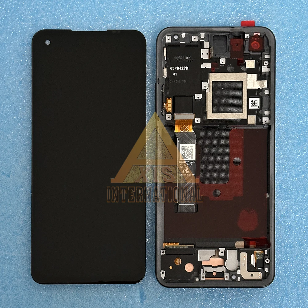 Original Amoled For Asus Zenfone 8 ZS590KS LCD Zenfone 9 9Z Display Screen+Touch Panel Digitizer For Zenfone 10 10Z AI2302 Frame