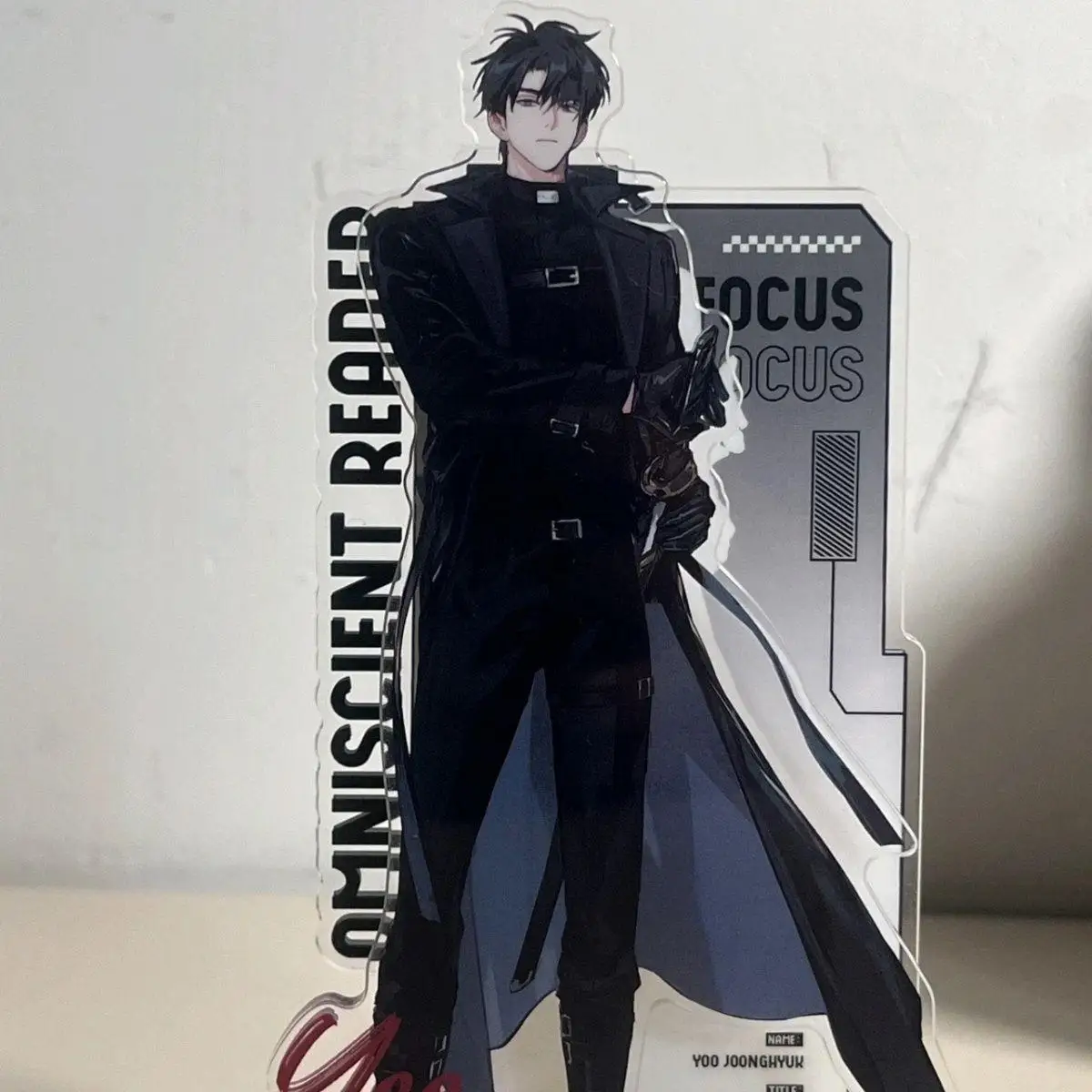 نقطة رؤية القارئ متعدد العلوم ORV Kim Dokja KDJ أنيمي تأثيري الاكريليك حامل نموذج لوحة زخارف مكتب الدائمة تسجيل سطح المكتب #3