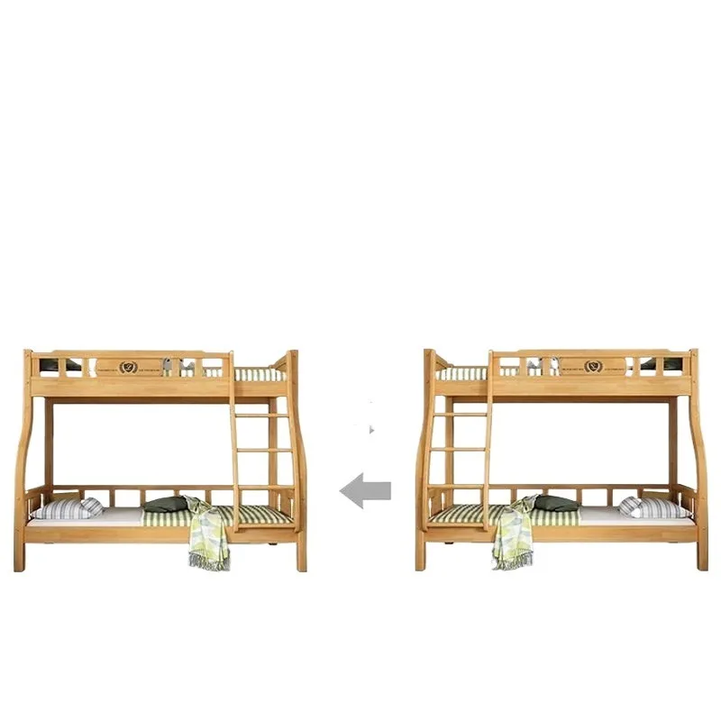Mortise and tenon upper and lower beds Bunk beds All solid wood high and low beds Adult thickened multi-functional