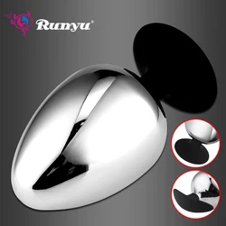 Extra Big Diameter Dilatador Anal Expander Metal Buttplug Adult Sex Toys Masturbator Large Anal Plug G Spot Butt Plugs for Women