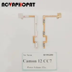 Bilashmart Novaphopat Tecno Camon 12 CC7 CC7S Power On Off Volume Up Down Ribbon Power Button Flex Cable