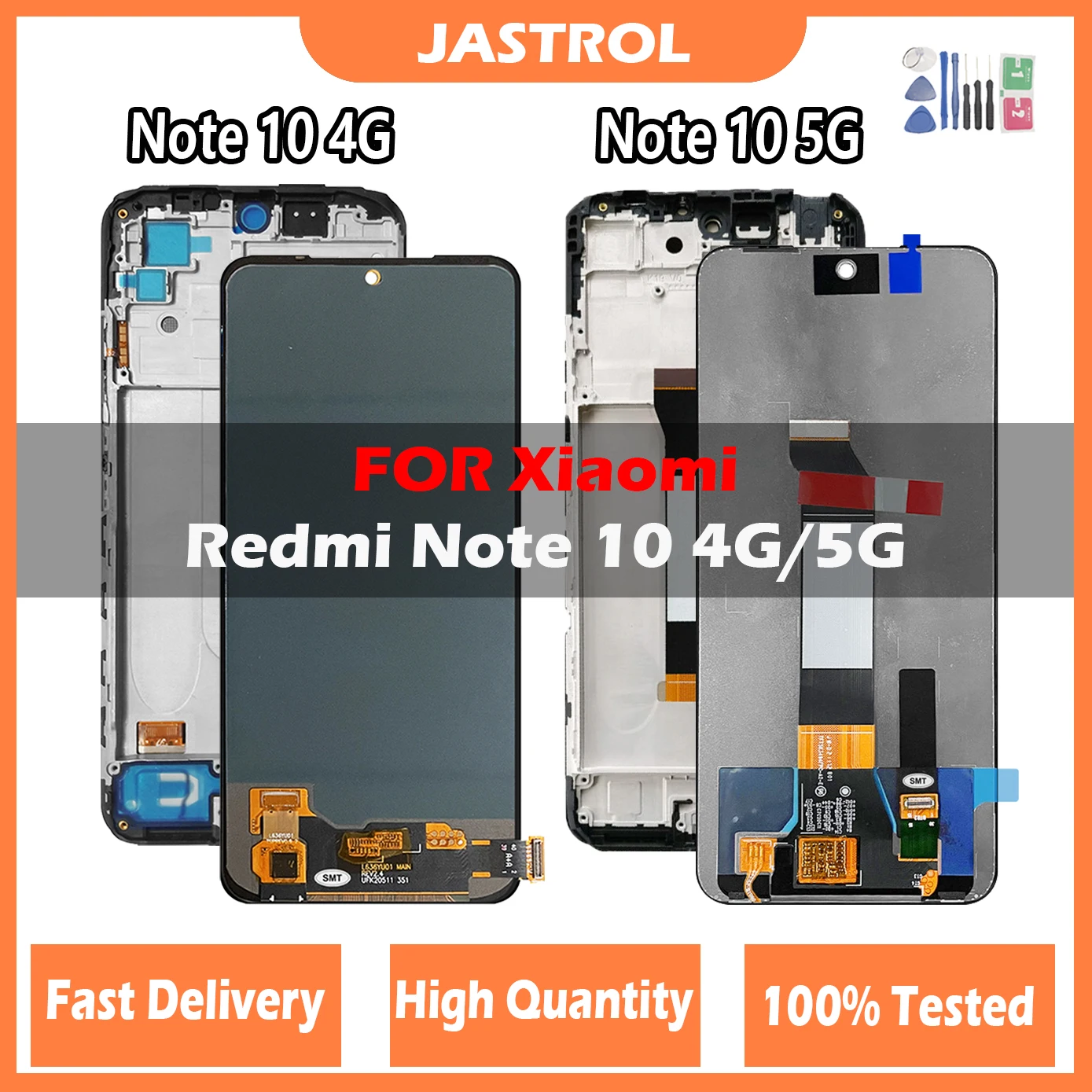 100% Tested AMOLED For Redmi Note 10 4G LCD Display M2101K7AI Screen Digitizer For M3 Pro M2103K19 Redmi Note 10 5G LCD POCO