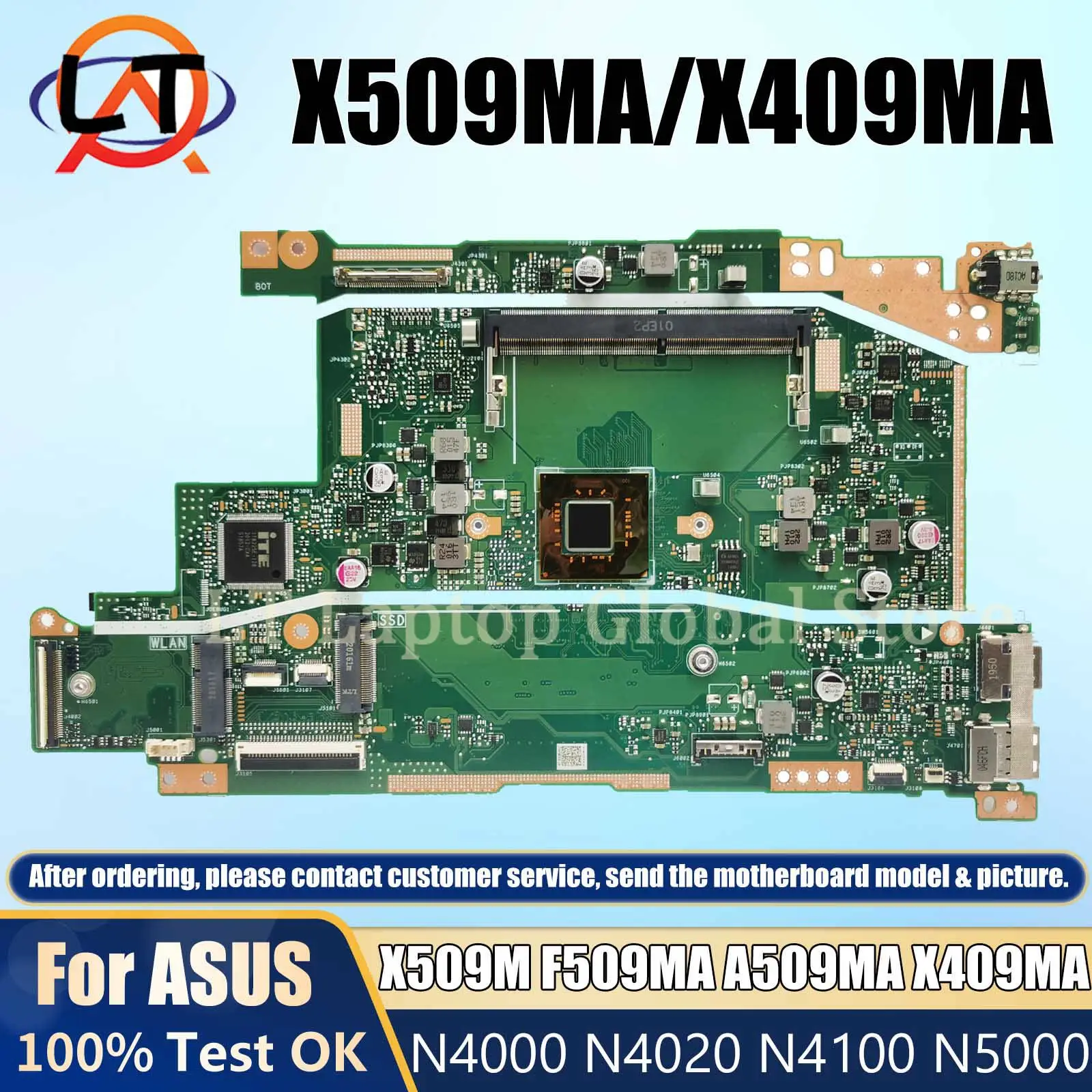 

X509MA Материнская плата ASUS VivoBook 14 _ ASUS X509M X409MA F509MA A509MA материнская плата для ноутбука N4000 N4020 N4100 N5000 процессор DDR4