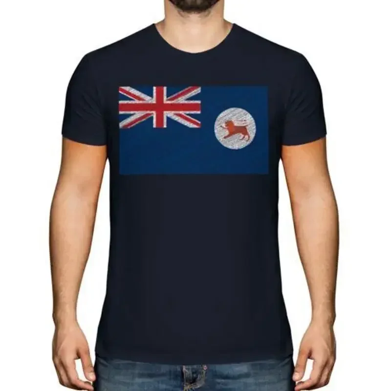 Tasmanien Scribble Flagge Herren T-Shirt Geschenk Tasmanischer Fußball