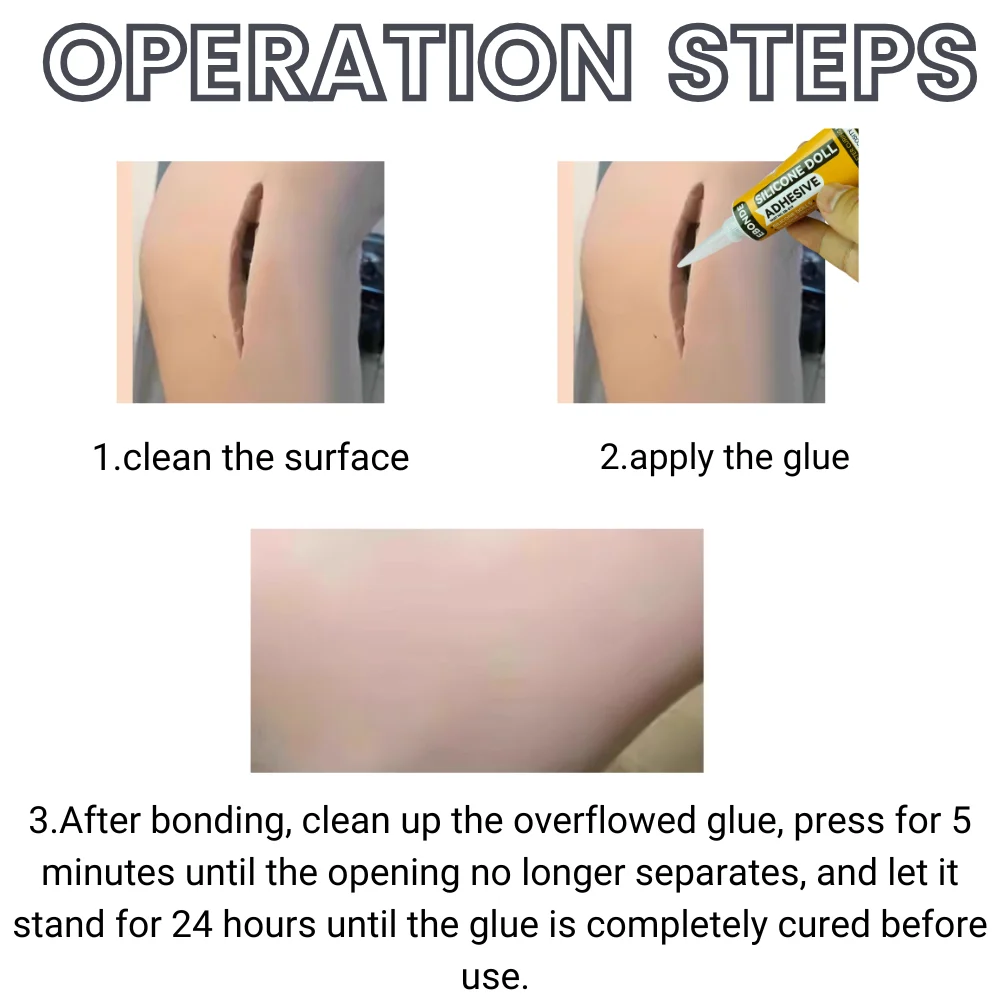 Strong Adhesive Glue for Silicone, Plastic, Metal, Glass - Repair Silicone Dolls, Prosthesis, Fake Skin, Toys and More image 6