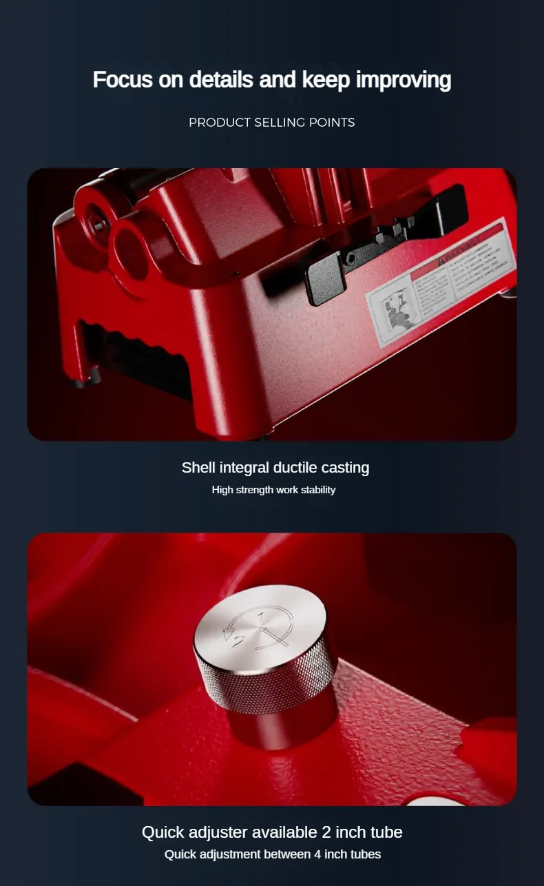 Gold Seller LQG-100 Electric Pipe Cutting Machine with Quenched Rollers for Copper Aluminum Pipe Processing