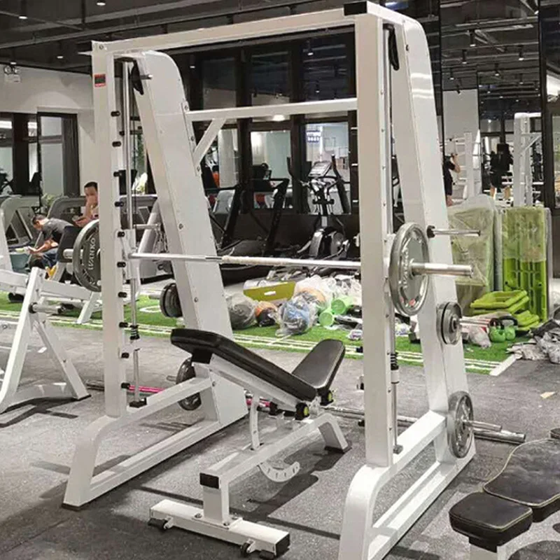 Commercial Smith Machine Gantry Gym Frame Type Squat Bench Press Rack Multi-function Comprehensive Full Set Training Equipment
