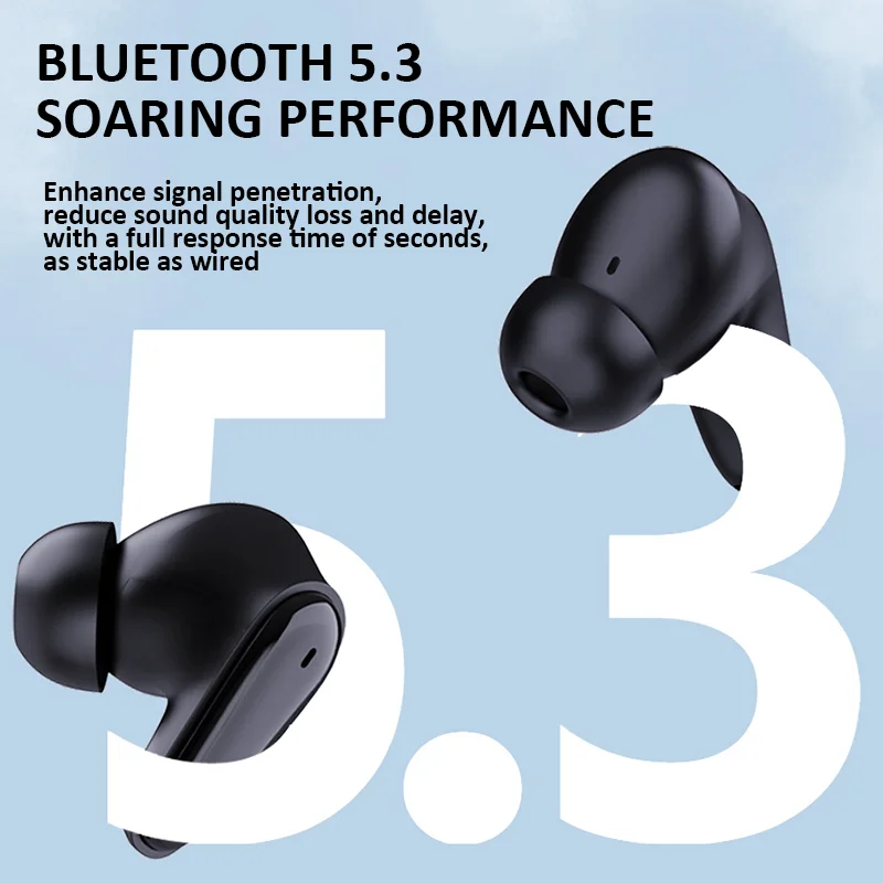 F09 Bluetooth Earphone Excellent Quality Wireless Headphone In-Ear HiFi Headset With Microphone ENC HD-Calling Noise Reduction