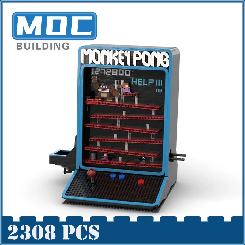 GBC Monkey Pong Module Moc Technology Bricks DIY Assembly Building Blocks education model Contraption Creative Toys Puzzle Gifts