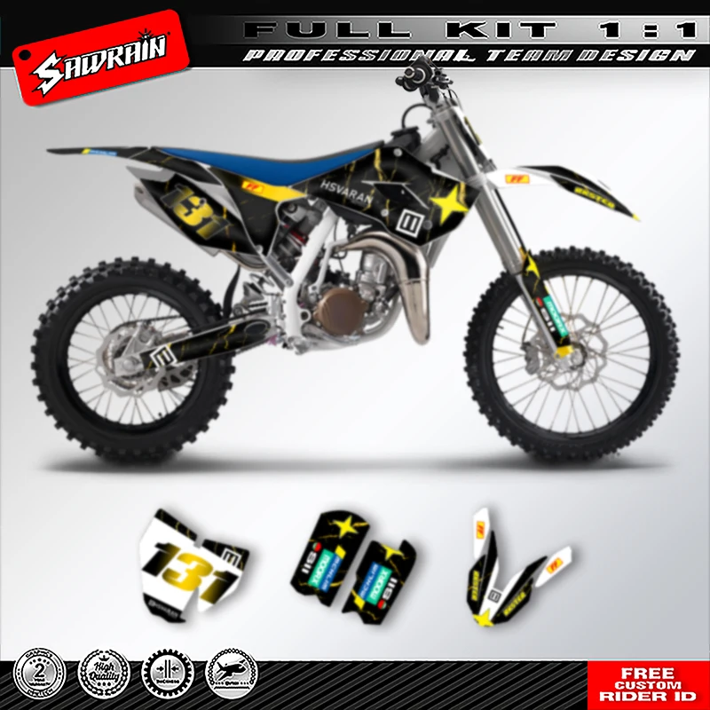 

Sawrain Full Set Motorcycle Graphics Decals Stickers Kit for TC85 2014 2015 2016 2017 006