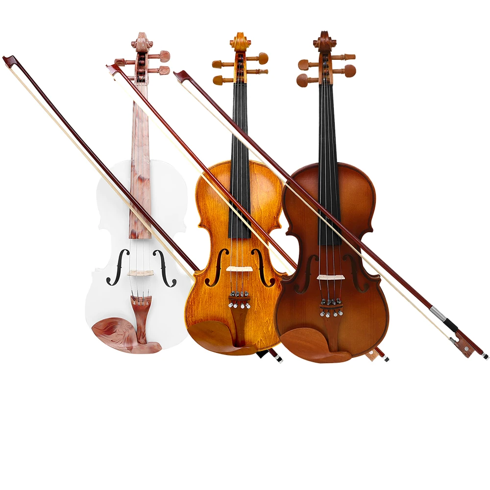 

IRIN Violin 4/4 Size Popularize High Hardness Neck Material Unique Headstock Design Violin Plastic Accessories with Case Bow