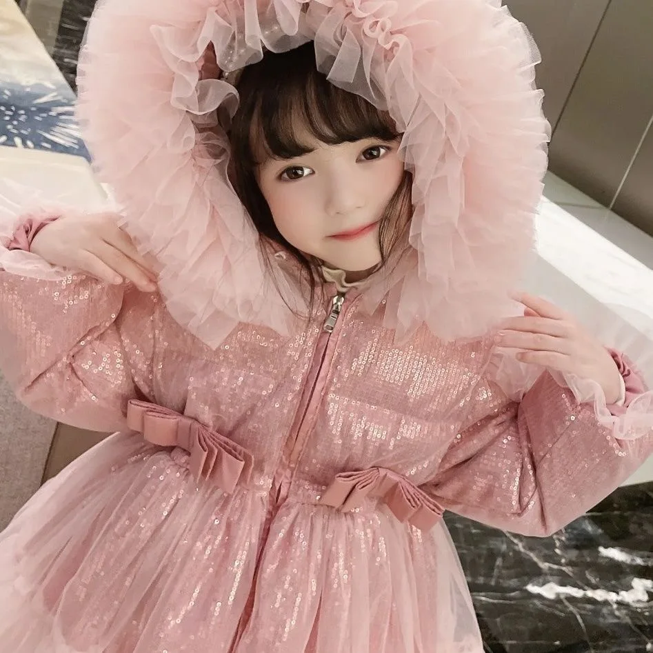 Cappotto per ragazze inverno bambini principessa ragazze capispalla parka cappotto bambini ragazza giacca imbottita in cotone vestiti ragazze abiti