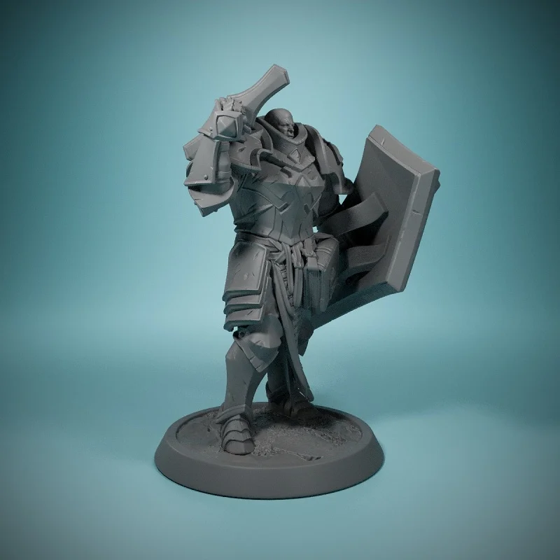 Templários Espada Cabeça Miniatura Tabletop Game, 3D Decoração Do Quarto, Adequado Para Variedade de Jogos de Tabuleiro, Escolha dos Colecionadores