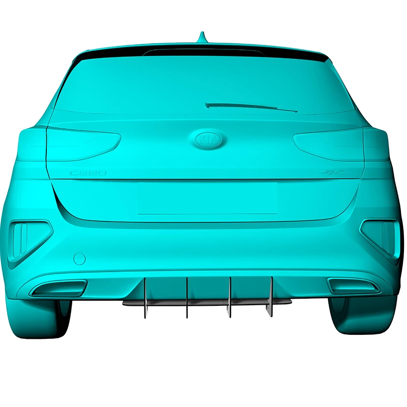 

Использование для Kia Ceed GT Line 2019 2020 год, задний диффузор, бампер, спойлер, сплиттер, комплект кузова, аксессуары