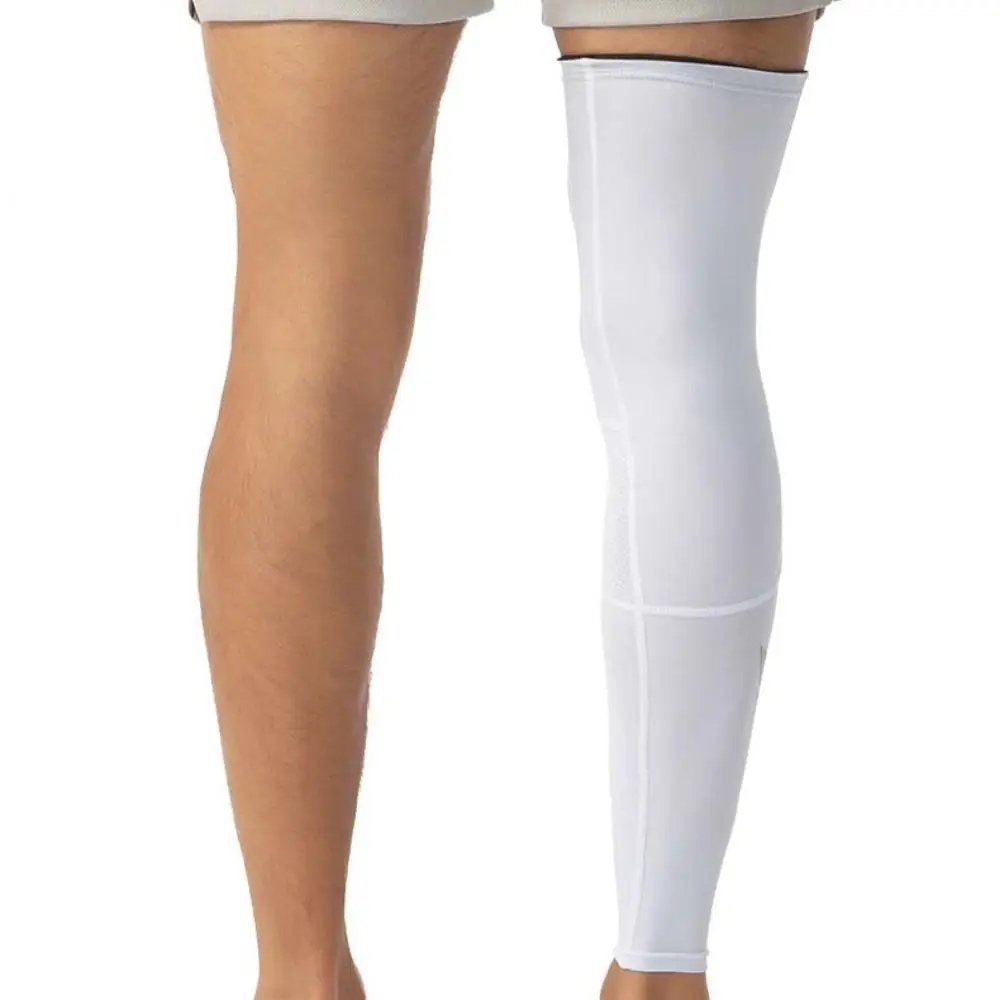 

Противоскользящие компрессионные рукава для ног Светоотражающие полосы Силиконовые полоски Длинные наколенники Дышащие наколенники Спортивные рукава для ног