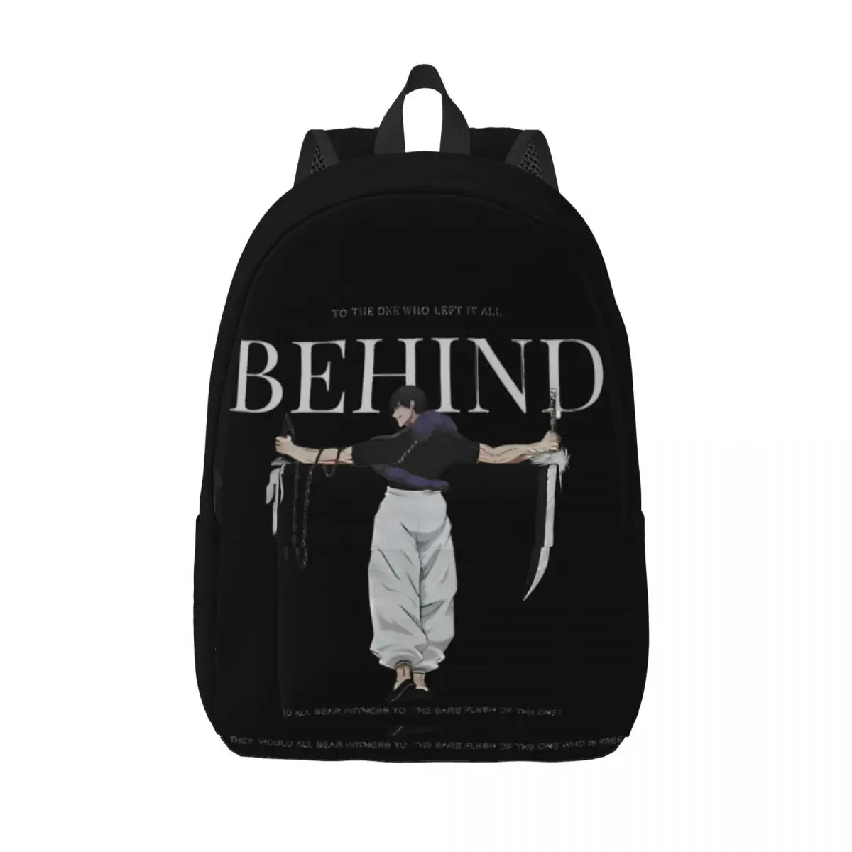 Jujutsu-Kaisen Fushiguro Toji Gym Teenage Backpack Durable High School Work Behind Anime Daypack Men Women Laptop Canvas Bags